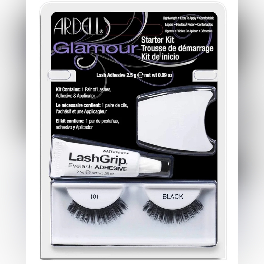 ARDELL Glamour Lashes Starter Kit 101 Demi; 1 Pair Lashes Glue & Applicator